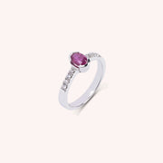 Anello Estia Rubino 2 - Varengo Gioielli