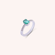 Anello Estia Smeraldo 2 - Varengo Gioielli