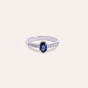 Anello Estia Zaffiro 2 Oro bianco - Varengo Gioielli