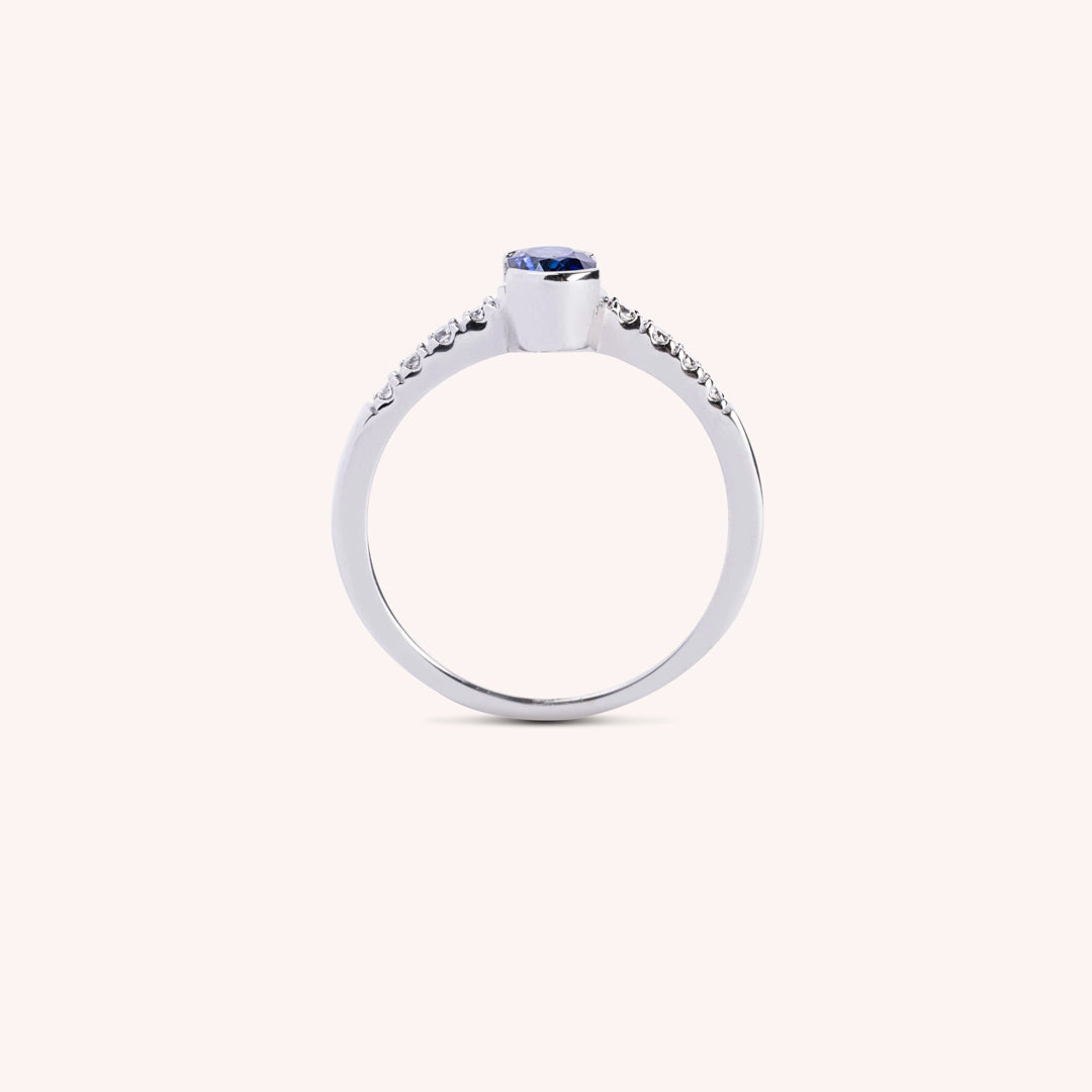 Anello Estia Zaffiro 2 - Varengo Gioielli