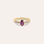 Lade das Bild in die Galerie hoch, Anello Estia Rubino 2 Oro giallo - Varengo Gioielli