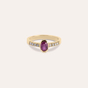 Anello Estia Rubino 2 Oro giallo - Varengo Gioielli