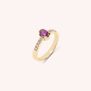 Anello Estia Rubino 2 - Varengo Gioielli