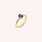 Lade das Bild in die Galerie hoch, Anello Estia Zaffiro 2 - Varengo Gioielli