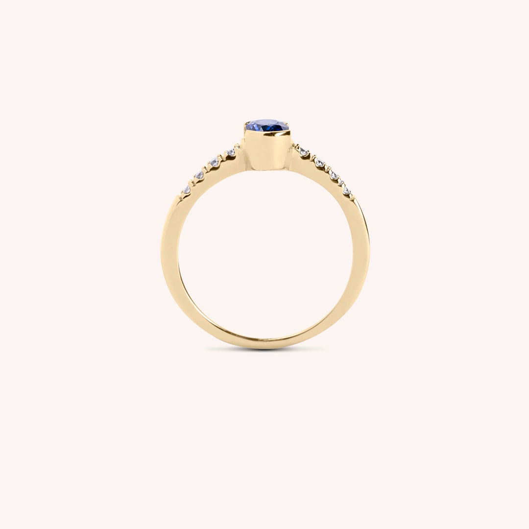 Anello Estia Zaffiro 2 - Varengo Gioielli