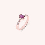 Lade das Bild in die Galerie hoch, Anello Estia Rubino 2 - Varengo Gioielli