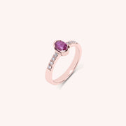 Anello Estia Rubino 2 - Varengo Gioielli