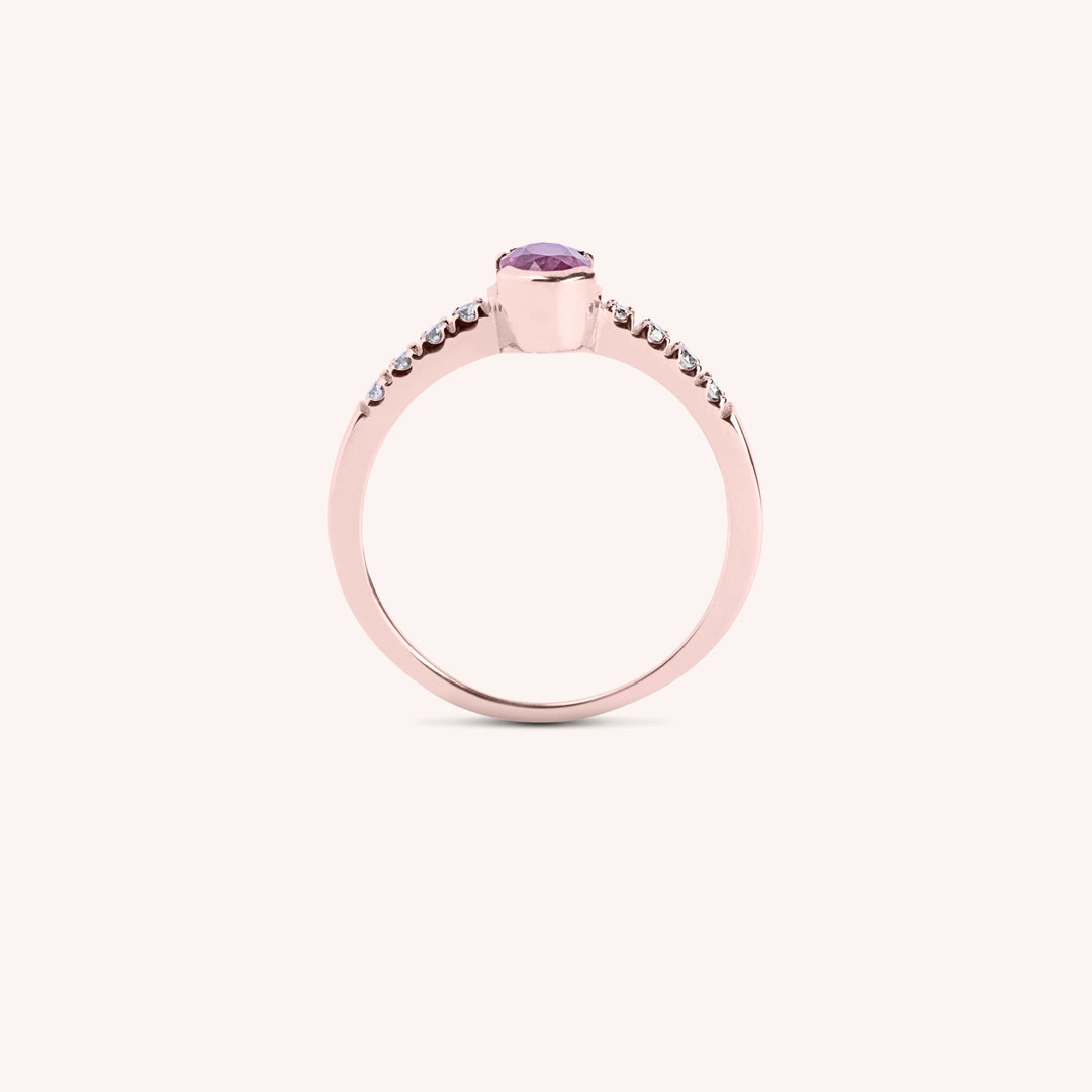 Anello Estia Rubino 2 - Varengo Gioielli