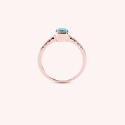 Anello Estia Smeraldo 2 - Varengo Gioielli