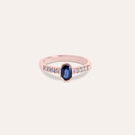 Lade das Bild in die Galerie hoch, Anello Estia Zaffiro 2 Oro rosa - Varengo Gioielli