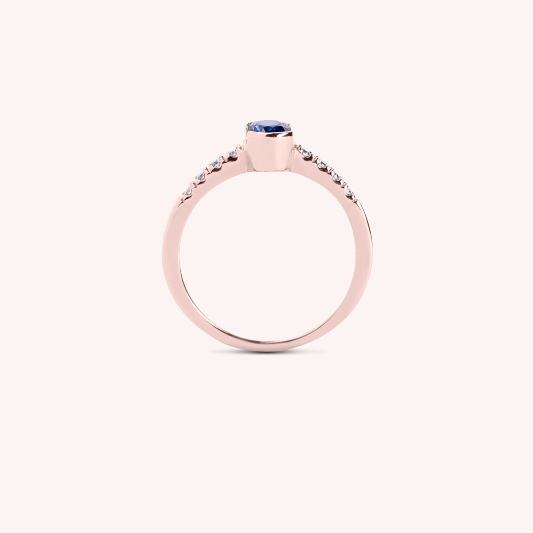 Anello Estia Zaffiro 2 - Varengo Gioielli