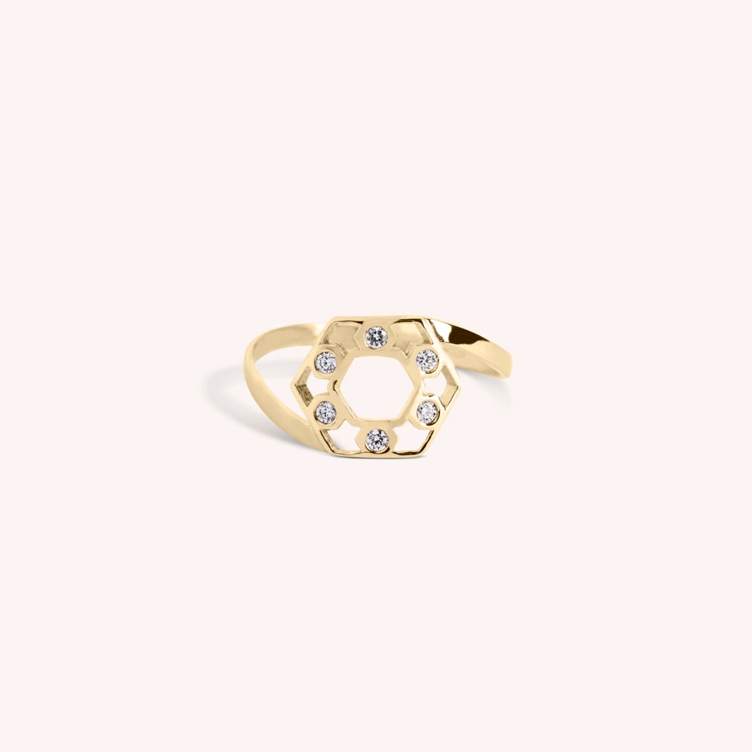 Anello Fantasia Cora Oro giallo - Varengo Gioielli