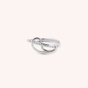 Anello Fantasia Eris Onda Oro bianco - Varengo Gioielli