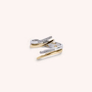 Anello Fantasia Rea Piccolo Bicolore bianco oro - Varengo Gioielli