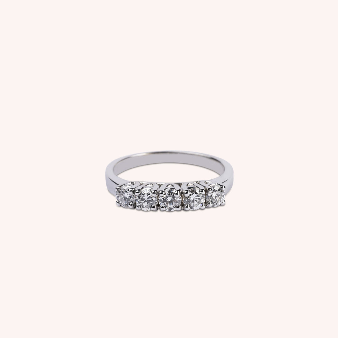 Anello Fedina Minerva Oro bianco - Varengo Gioielli