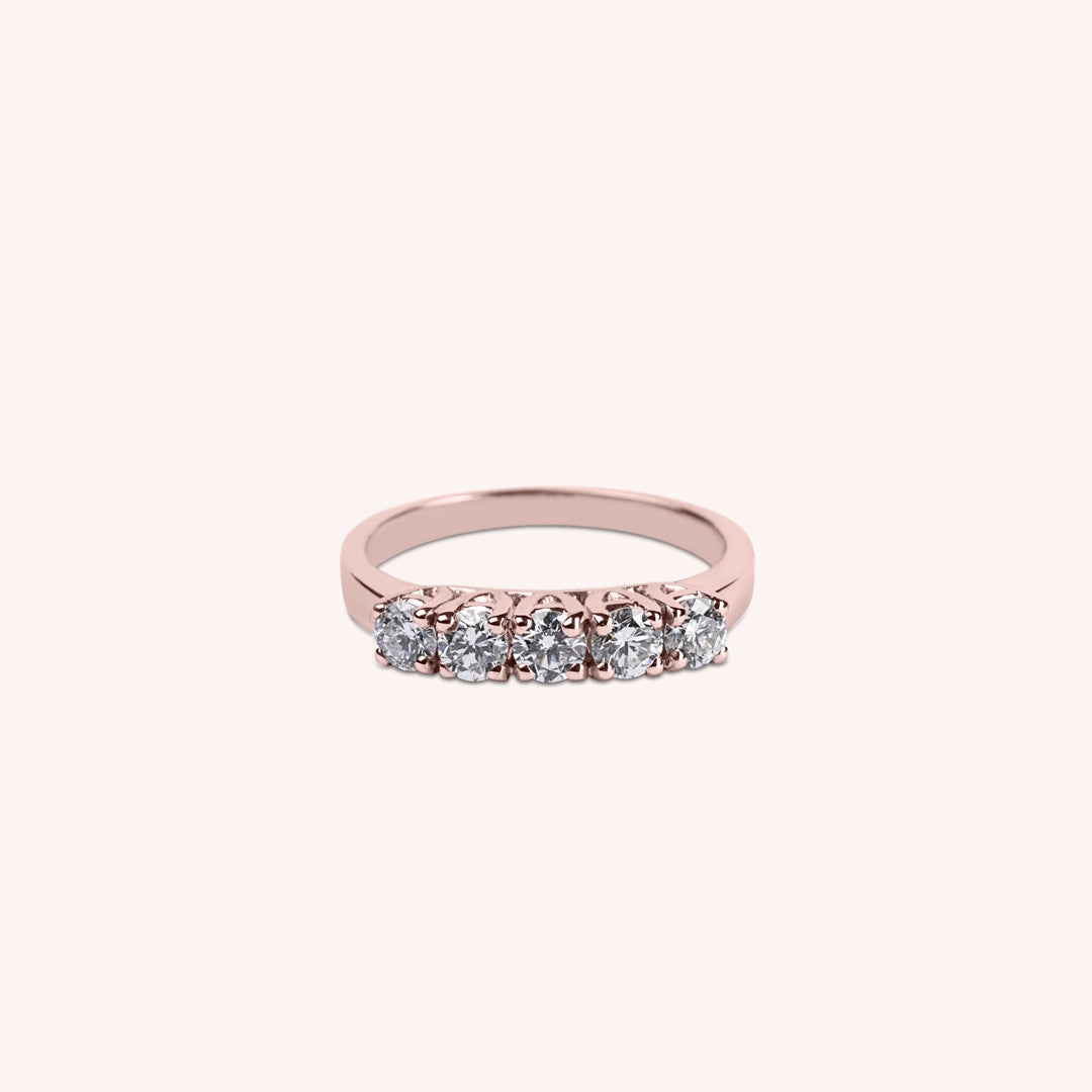 Anello Fedina Minerva Oro rosa - Varengo Gioielli