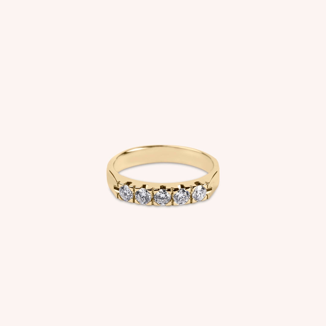 Anello Fedina Petra 5 Oro giallo - Varengo Gioielli