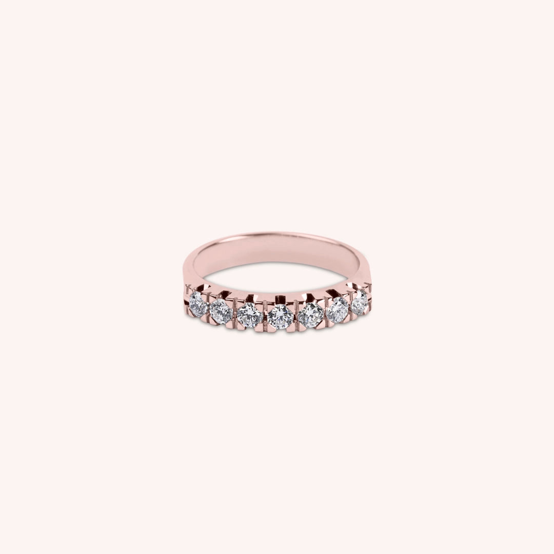 Anello Fedina Petra 7 Oro rosa - Varengo Gioielli