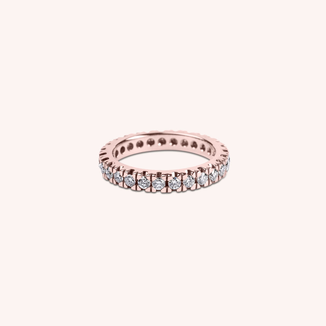 Anello Fedina Saturno Oro rosa - Varengo Gioielli
