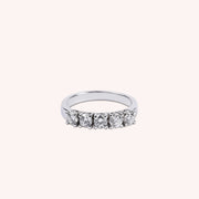 Anello Fedina Teti 5 Oro bianco - Varengo Gioielli