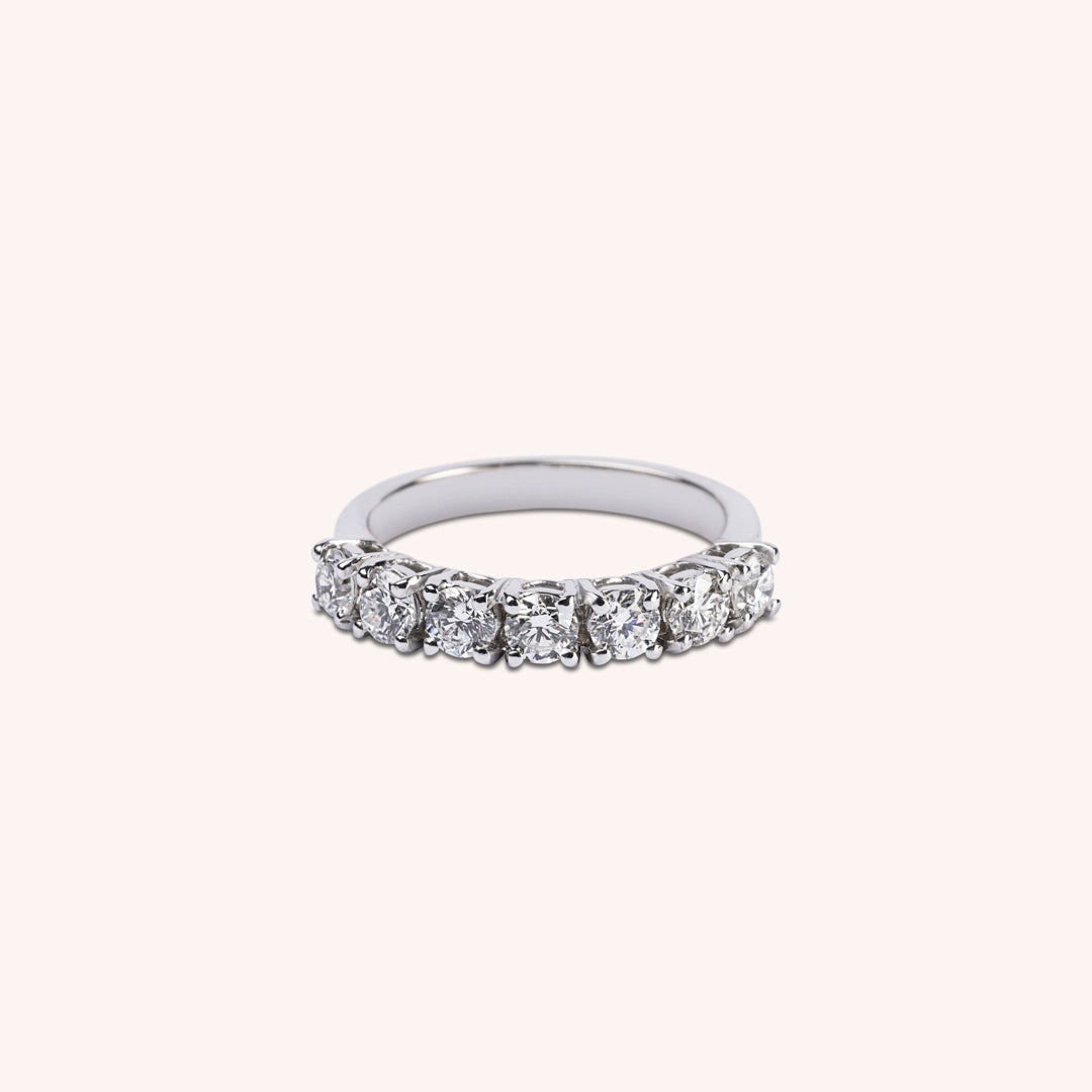 Anello Fedina Teti 7 Oro bianco - Varengo Gioielli