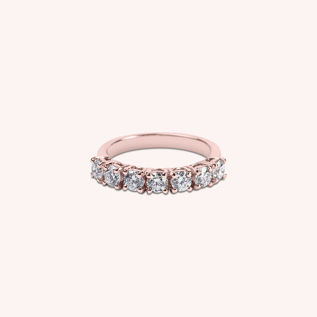 Anello Fedina Teti 7 Oro rosa - Varengo Gioielli