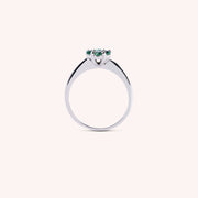 Anello Flora Smeraldi - Varengo Gioielli