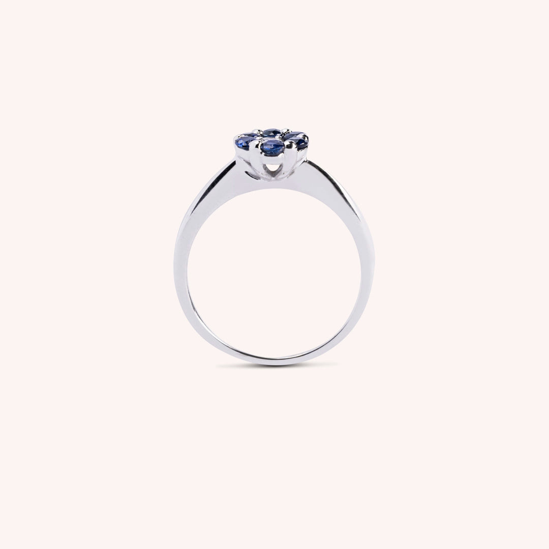 Anello Flora Zaffiri - Varengo Gioielli