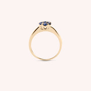 Anello Flora Zaffiri - Varengo Gioielli