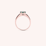 Anello Flora Smeraldi - Varengo Gioielli