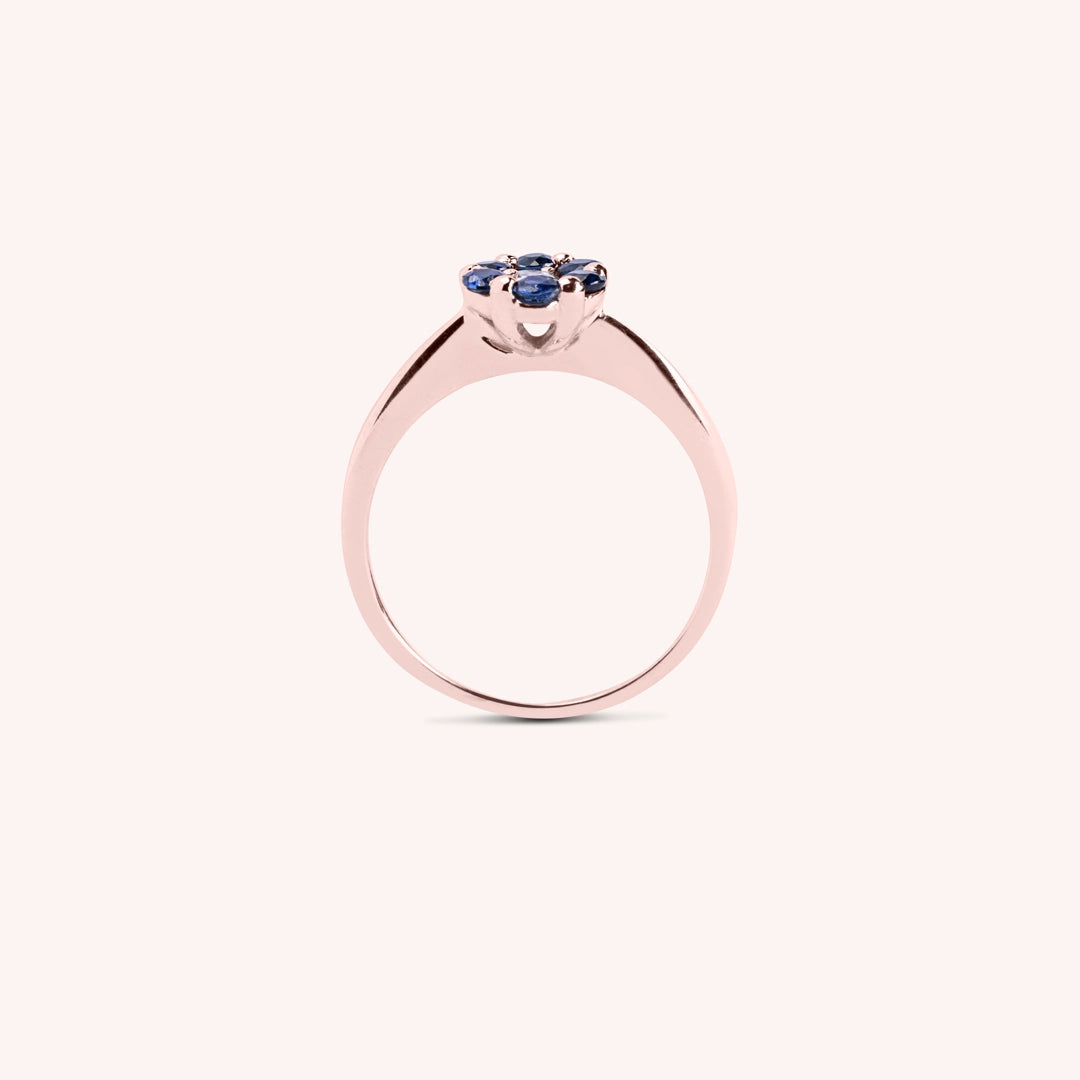 Anello Flora Zaffiri - Varengo Gioielli