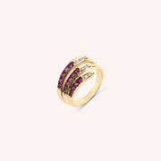 Anello Ilizia Rubini Piccolo - Varengo Gioielli