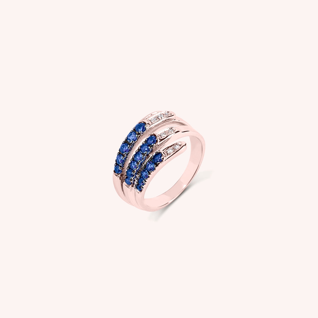 Anello Ilizia Zaffiri Piccolo - Varengo Gioielli
