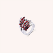 Anello Ilizia Rubini Grande - Varengo Gioielli