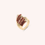Load image into Gallery viewer, Anello Ilizia Rubini Grande - Varengo Gioielli