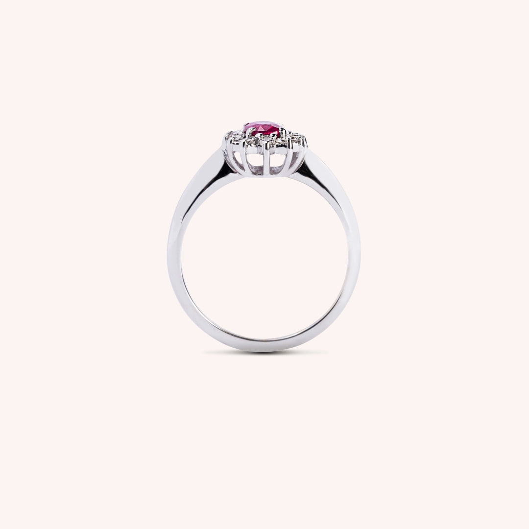 Anello Iris Rubino 5x7 - Varengo Gioielli