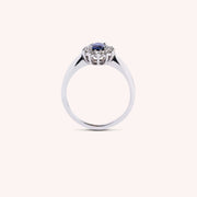 Anello Iris Zaffiro 6x4 - Varengo Gioielli