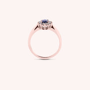 Anello Iris Zaffiro 6x4 - Varengo Gioielli