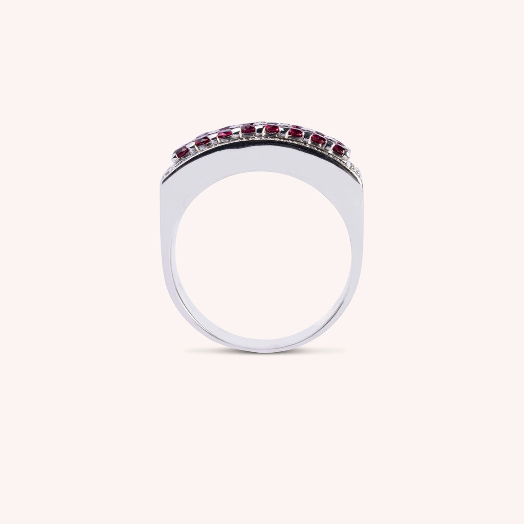Anello Phoese Rubini - Varengo Gioielli