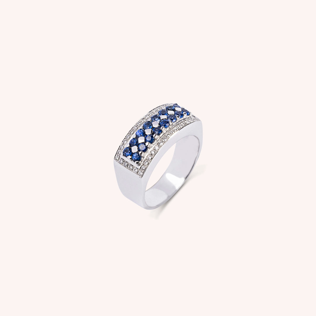 Anello Phoese Zaffiri - Varengo Gioielli