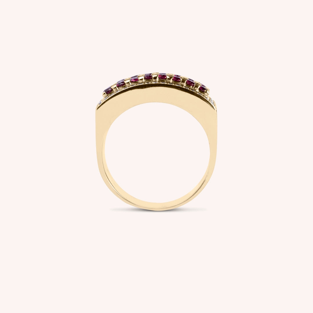 Anello Phoese Rubini - Varengo Gioielli