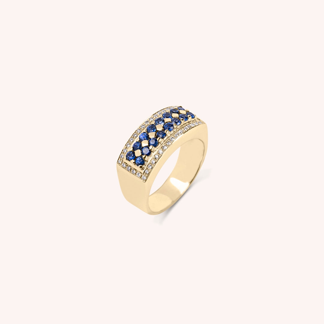 Anello Phoese Zaffiri - Varengo Gioielli
