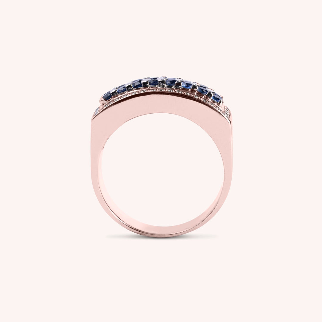 Anello Phoese Zaffiri - Varengo Gioielli