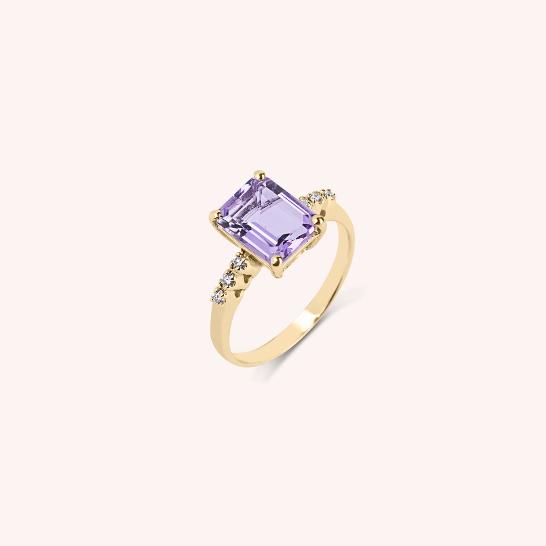 Anello Selene Ametista - Varengo Gioielli