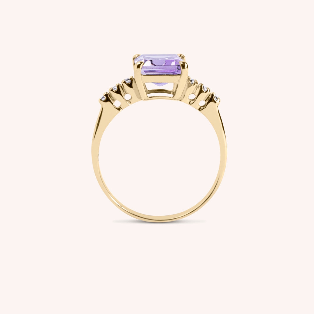 Anello Selene Ametista - Varengo Gioielli
