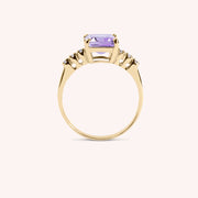 Anello Selene Ametista - Varengo Gioielli