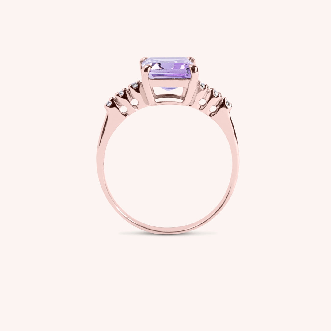 Anello Selene Ametista - Varengo Gioielli