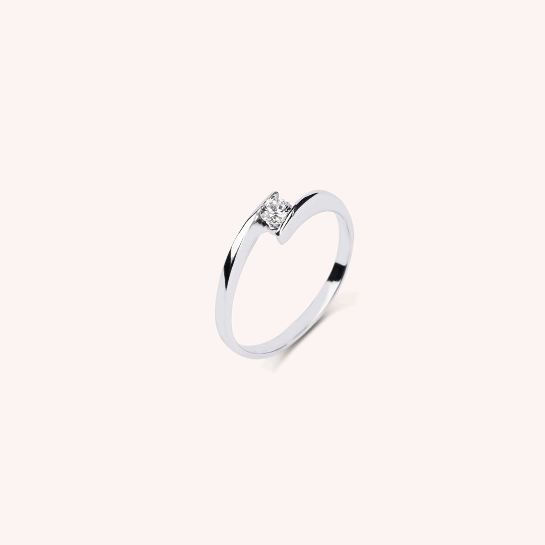 Anello Solitario Algea - Varengo Gioielli