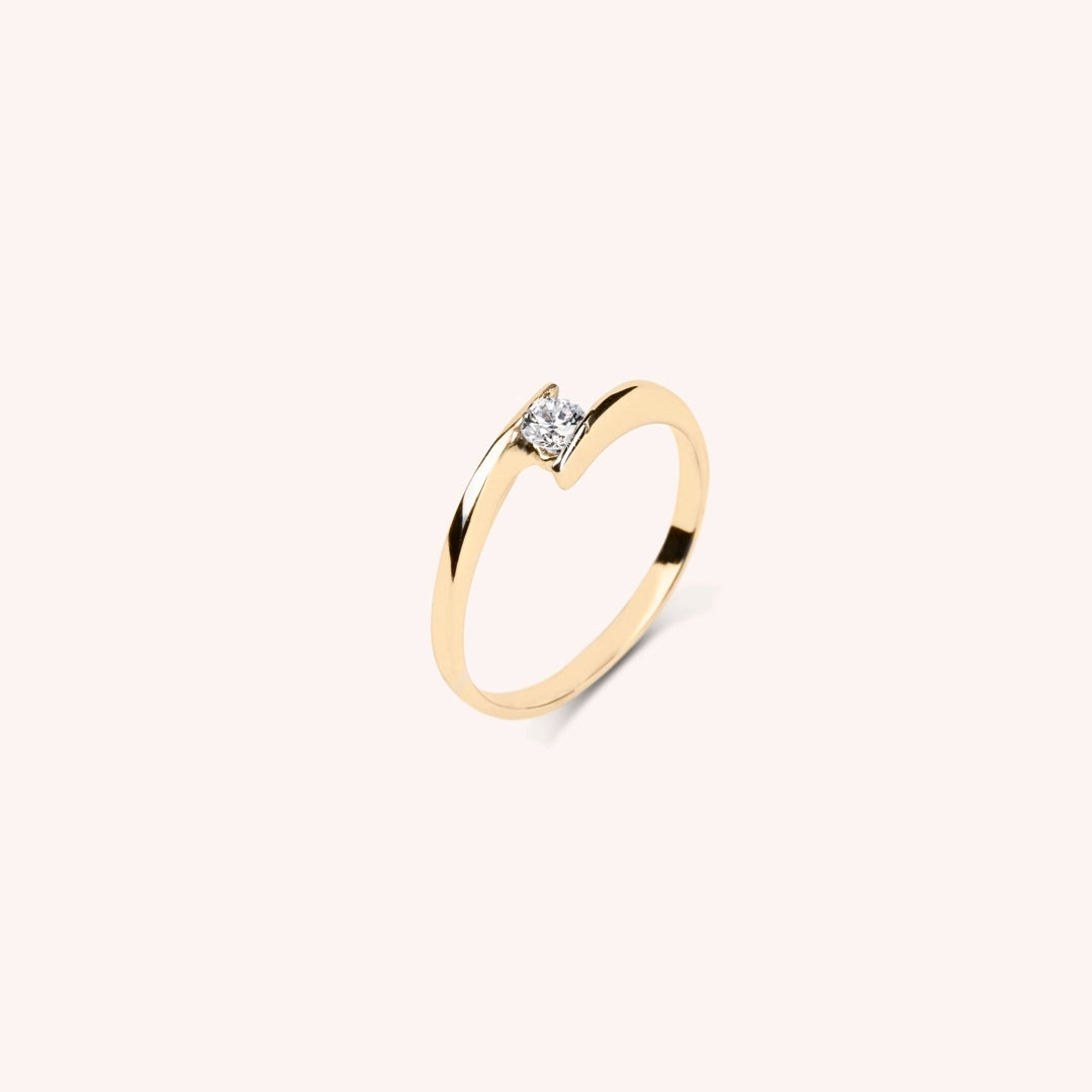 Anello Solitario Algea - Varengo Gioielli