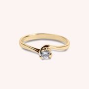 Anello Solitario Apollo Oro giallo - Varengo Gioielli